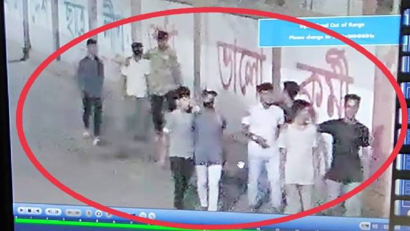 সিসিটিভি ফুটেজ থেকে সংগৃহীত  