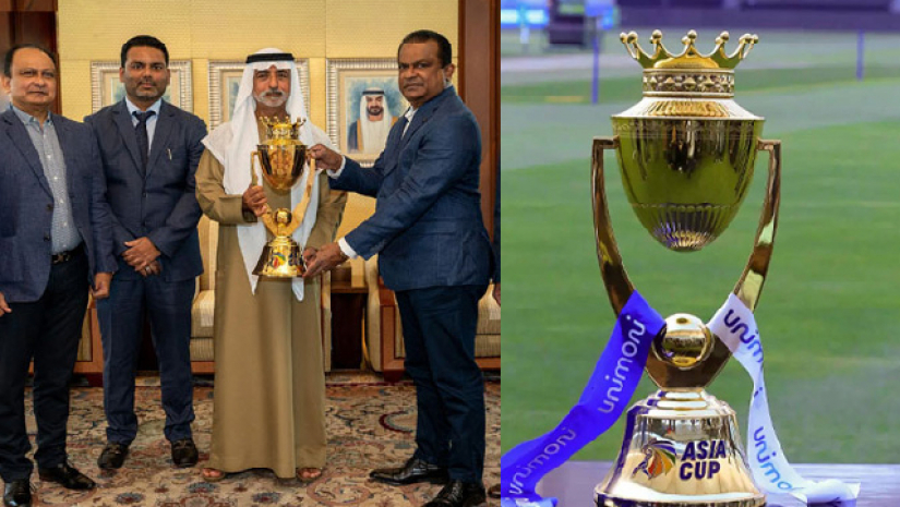 এশিয়া কাপ ২০২২'র  ট্রফি উন্মোচন
