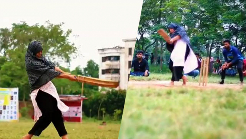 ব্যাটিং করছেন সেতু