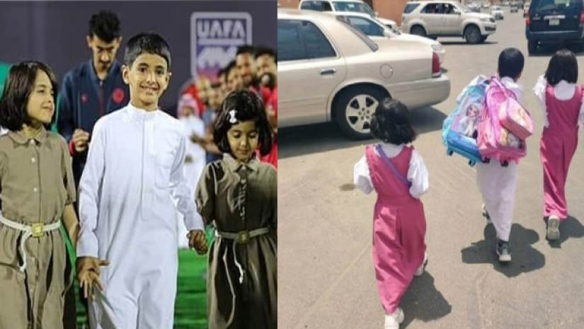 ছোট দুই বোনের স্কুলব্যাগ কাঁধে নিলো ৯ বছর বয়সী ভাই