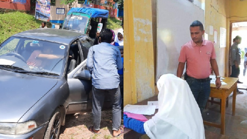 মায়ের মৃত্যুতে অজ্ঞান এসএসসি পরীক্ষার্থী, গাড়ি চালিয়ে কেন্দ্রে পৌঁছে দিলেন ওসি