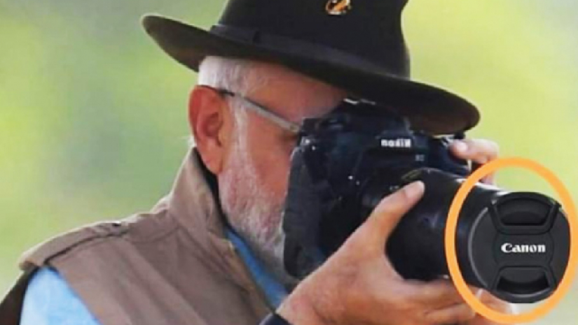 চিতার ছবি তুলেছেন মোদি