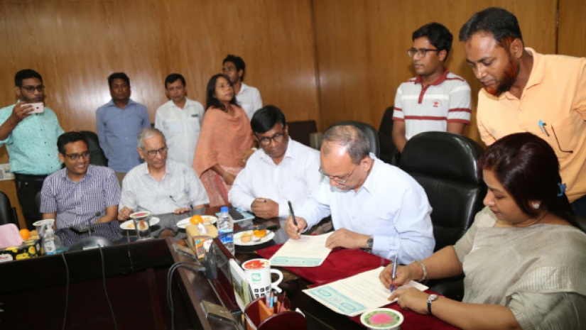 রাবির সাথে বিআরআইসিএম’র সমঝোতা স্মারক স্বাক্ষর