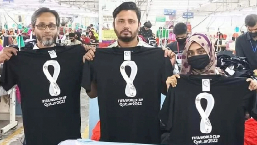 ফিফার ৬ লাখ অফিসিয়াল টি-শার্ট তৈরি করলো বাংলাদেশ