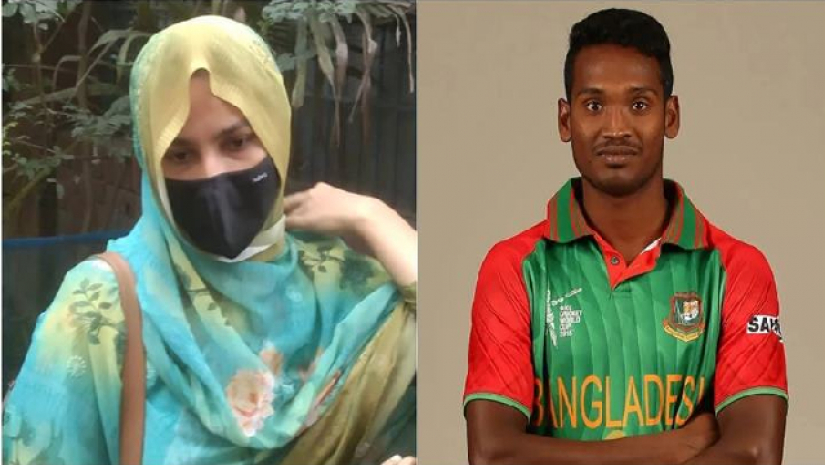 ক্রিকেটার আল-আমিন ও তার স্ত্রী ইসরাত জাহান