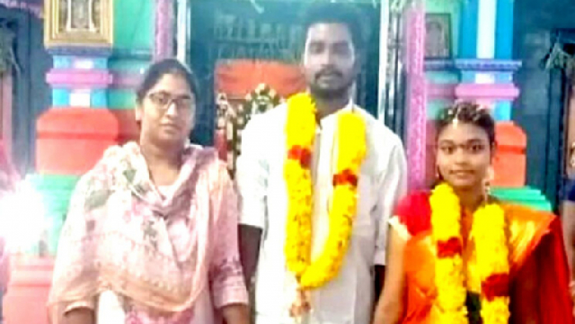 স্ত্রীসহ নব-বিবাহিতা