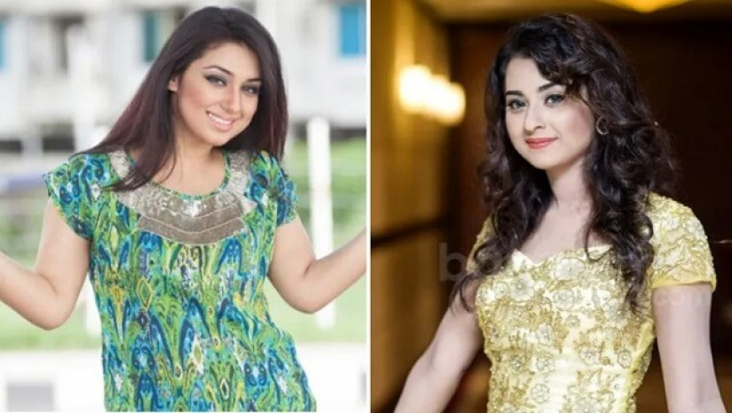 নায়িকা অপু বিশ্বাস ও বুবলি