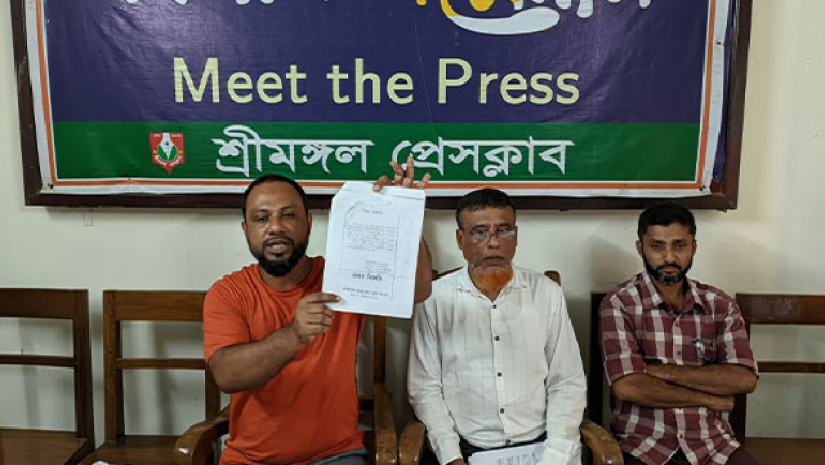 বিটিআরআই উচ্চ বিদ্যালয়ের প্রবীণ শিক্ষক শাহ আলমের সংবাদ সম্মেলন