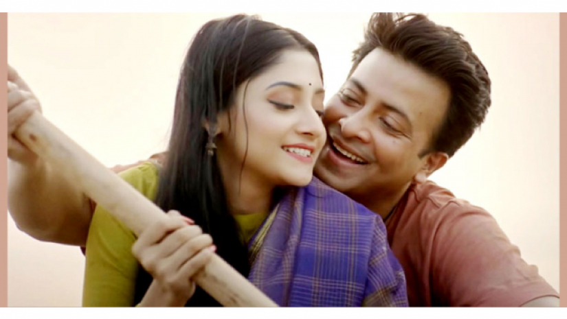 একটি গানের দৃশ্যে শাকিব-পূজা