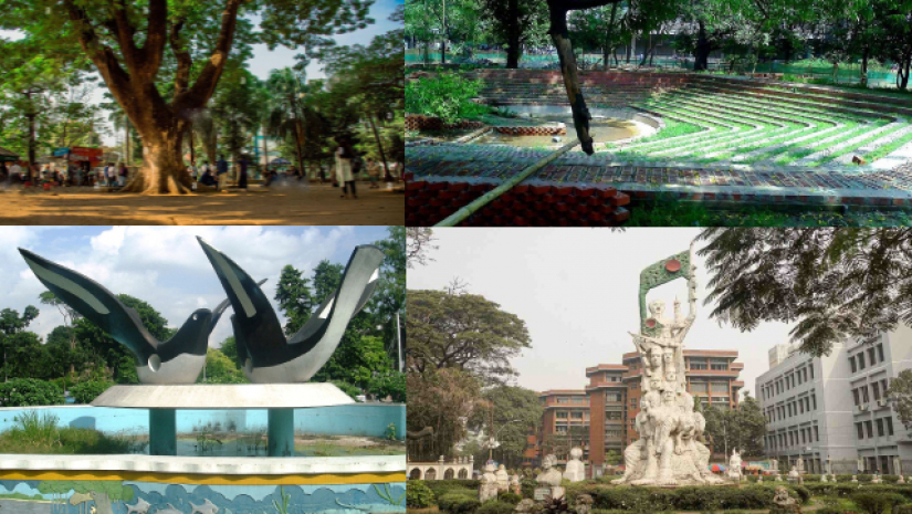 ঢাবির বিভিন্ন চত্বর