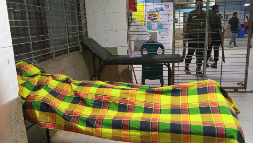 নিহত ক্যান্টিন বয়ের লাশ