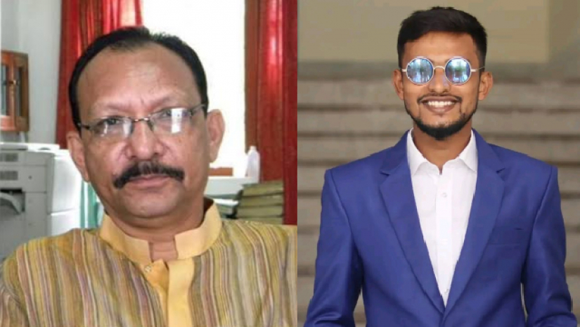 রাবি উপাচার্য অধ্যাপক গোলাম সাব্বির সাত্তার ও নিহত শিক্ষার্থী শাহরিয়ার