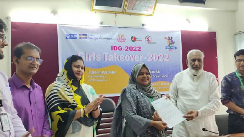 এক ঘণ্টার উপজেলা চেয়ারম্যান হলেন দশম শ্রেণির জারিন