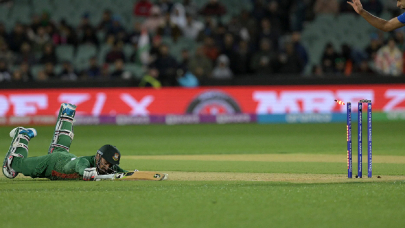 লিটন দাসের রান আউট 