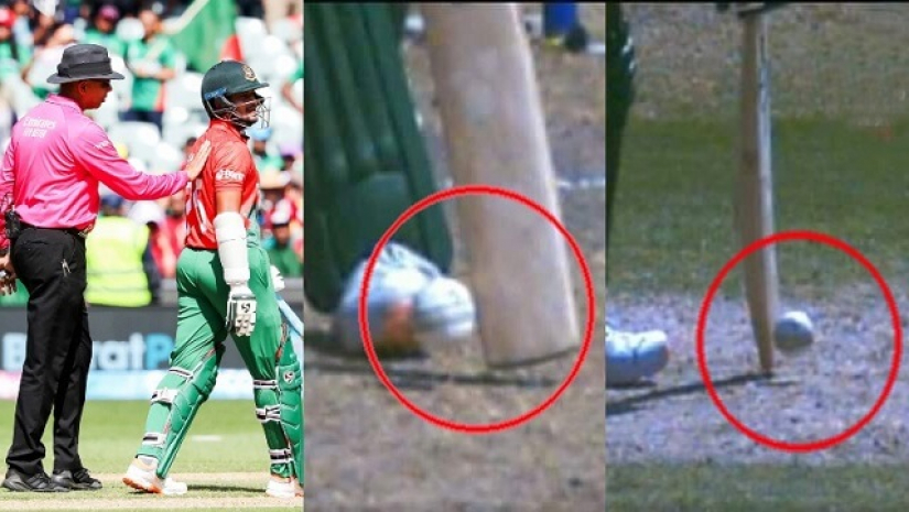 ভারতের বিপক্ষে ম্যাচে সাকিবের আউট নিয়ে বিতর্ক হয়েছে