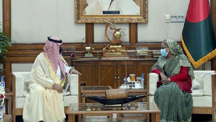 প্রধানমন্ত্রী শেখ হাসিনার সঙ্গে সৌদি উপ স্বরাষ্ট্রমন্ত্রী