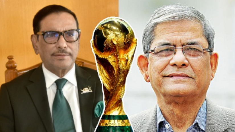 ফুটবল মাঠে একই শিবিরে কাদের-ফখরুল