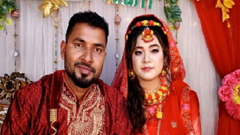 প্রেমের টানে শরীয়তপুরে তাইওয়ানের তরুণী