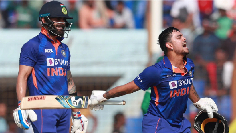 ইশানের ডাবল সেঞ্চুরিতে বড় সংগ্রহের পথে ভারত