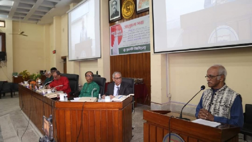 রাবির সিনেট ভবনে উপাচার্য অধ্যাপক ড. গোলাম সাব্বির সাত্তার