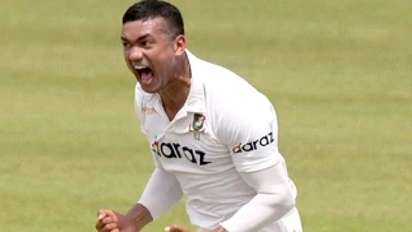 কোহলিকে সাজঘরে ফিরিয়ে তাসকিনের উদযাপন