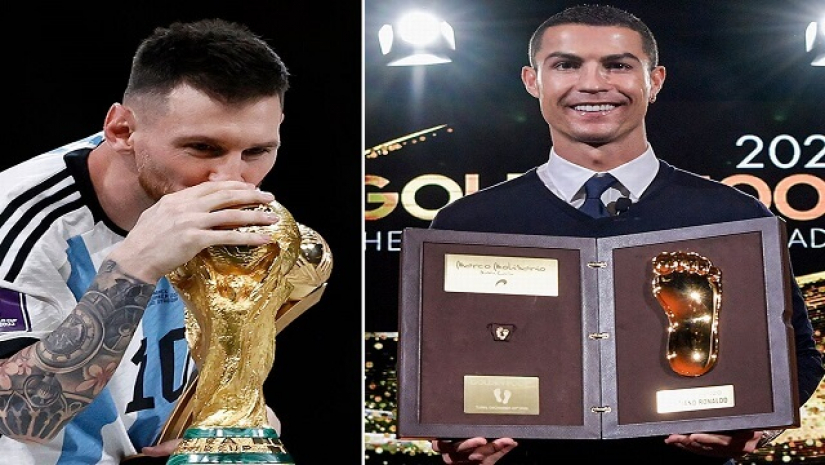 রোনালদো গোল্ডেন ফুট পেলেও মেসি এখনো পাননি