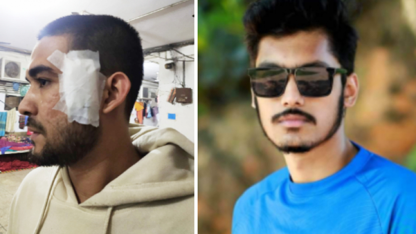 ভুক্তভোগী রিদওয়ানুল হক ও অভিযুক্ত ছাত্রলীগ নেতা রাকিবুল হাসান নূর