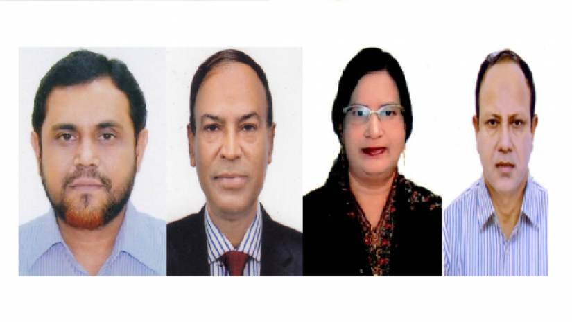 অতিরিক্ত সচিব হাবিবুর রহমান, অতিরিক্ত সচিব মহা. বশিরুল আলম, তিরিক্ত সচিব মালেকা খায়রুন্নেছা ও অতিরিক্ত সচিব মো. আনওয়ার হোসেন