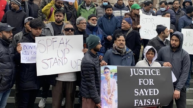 বাংলাদেশি শিক্ষার্থী নিহতের প্রতিবাদে যুক্তরাষ্ট্রে বিক্ষোভ