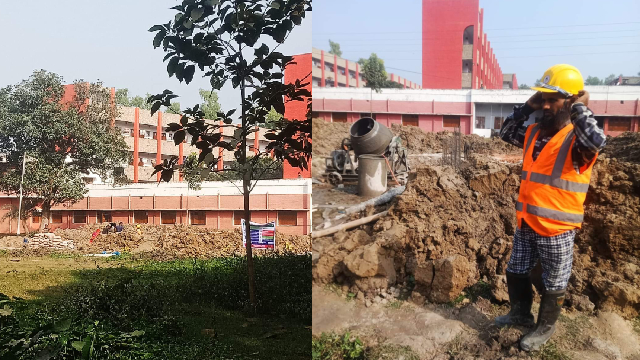 মোবাইল নেটওয়ার্ক বসানোর কাজ চলছে