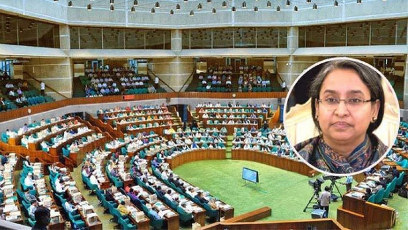 জাতীয় সংসদ ও ইনসেটে শিক্ষামন্ত্রী