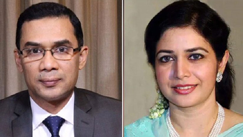 তারেক রহমান ও তার স্ত্রী ডা. জোবাইদা রহমান