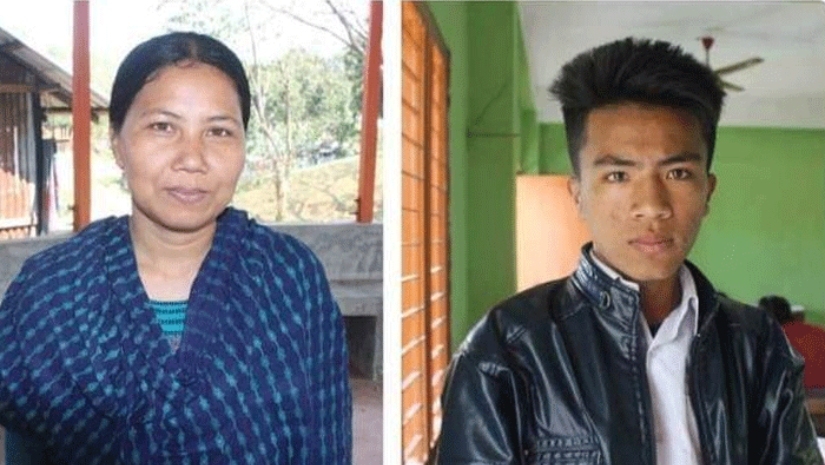 মানেক পুতি চাকমা ও তার ছেলে সুমেন চাকমা