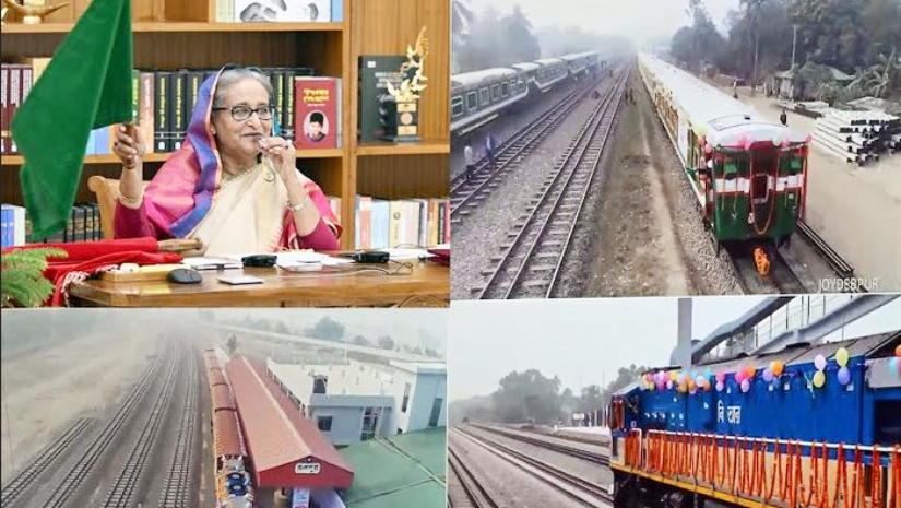 নতুন তিনটি রেলপথ উদ্বোধন করলেন প্রধানমন্ত্রী