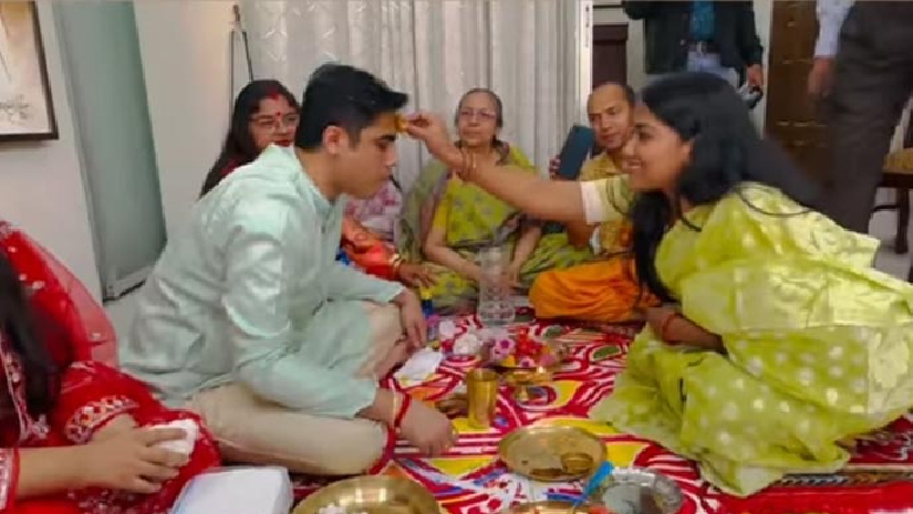 ছাত্রলীগের সাবেক সাধারণ সম্পাদকলেখক ভট্টাচার্য ও দীপা বিশ্বাসের আশীর্বাদ সম্পন্ন