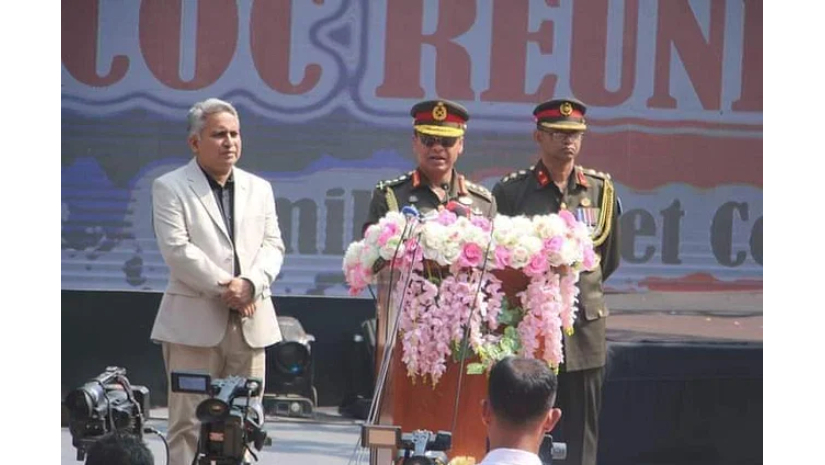কুমিল্লা ক্যাডেট কলেজের প্রাক্তন ছাত্রদের সপ্তম পুনর্মিলনী অনুষ্ঠানে সেনাপ্রধান