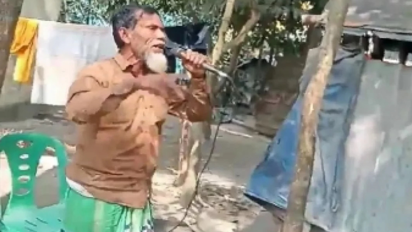 মাইকে চোরকে গালাগাল দেন ফয়েজ মিয়া