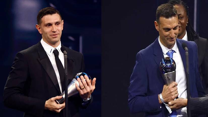 এমিলিয়ানো মার্টিনেজ ও লিওনেল স্কালোনি