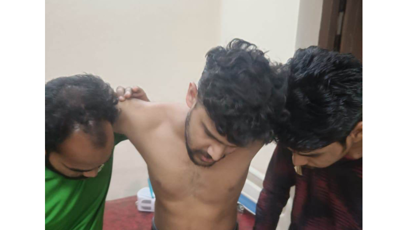 আহত শিক্ষার্থী আবদুল্লাহ আল জাহেদ