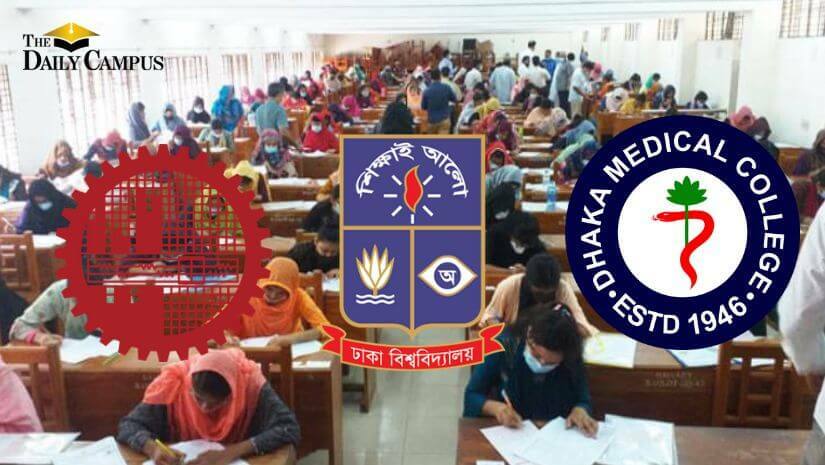 বুয়েট, ঢাবি ও ঢাকা মেডিকেল থাকে ভর্তিচ্ছুদের পছন্দের শীর্ষে
