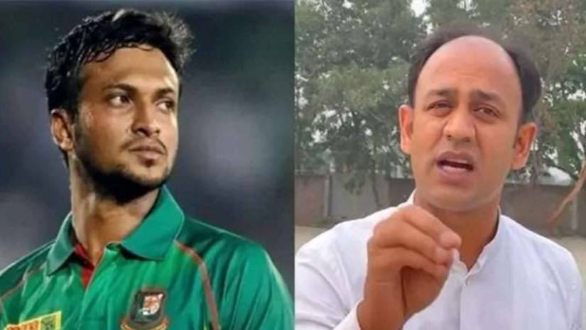 সাকিব আল হাসান ও ব্যারিস্টার সৈয়দ সায়েদুল হক সুমন