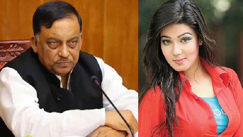 স্বরাষ্ট্রমন্ত্রী আসাদুজ্জামান খান কামাল ও মাহিয়া মাহি