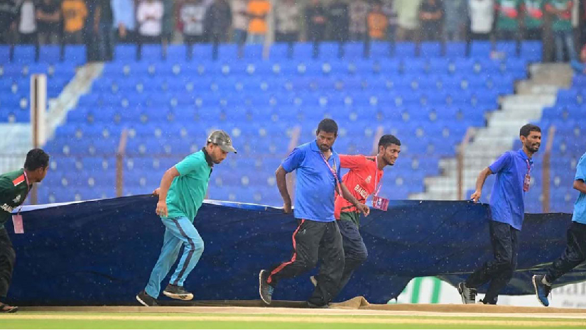 বৃষ্টির পর ১৭ ওভারে নেমে এলো দ্বিতীয় টি-টোয়েন্টি