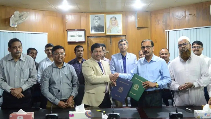 সিকৃবি এবং দ্যা নিউটিয়া ইউনিভার্সিটি মধ্যে শিক্ষা সংক্রান্ত সমঝোতা চুক্তি স্বাক্ষর অনুষ্ঠান। 