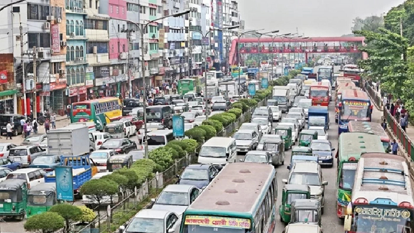 বিশ্বে যানজটের পঞ্চম শহর ঢাকা