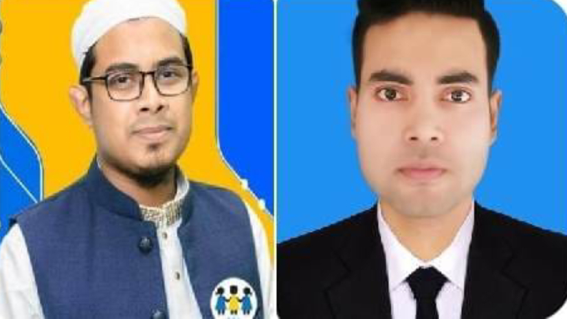 অভিযুক্ত শিক্ষক সাজ্জাদ আহমেদ শোভন ও মোঃ মনজুর মোর্শেদ।