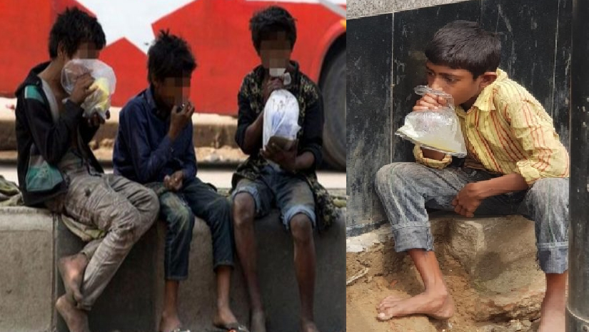 ড্যান্ডিতে আসক্ত পথশিশুরা