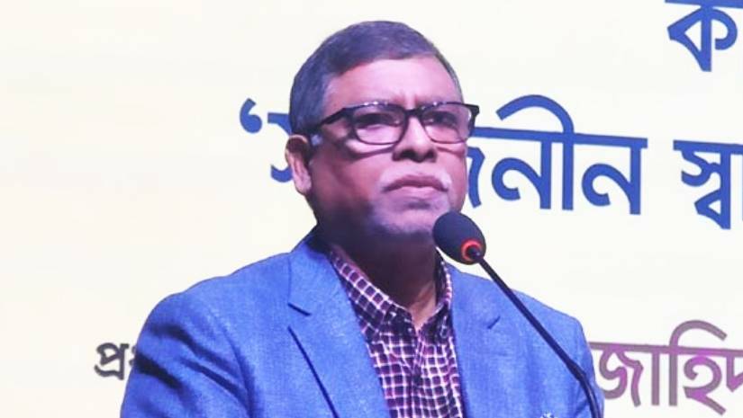 স্বাস্থ্যমন্ত্রী জাহিদ মালেক