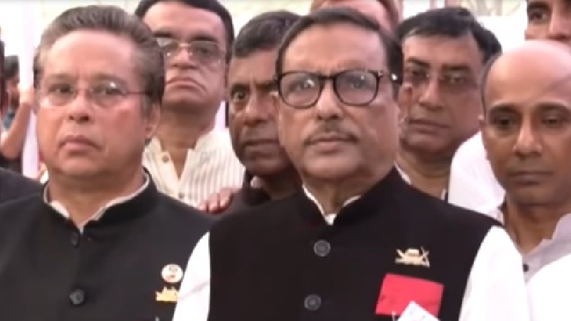 সড়ক পরিবহন ও সেতুমন্ত্রী ওবায়দুল কাদের