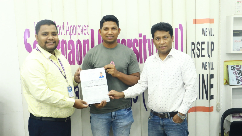সোনারগাঁও ইউনিভার্সিটির কর্মকর্তাবৃন্দের সাথে রনি তালুকদার